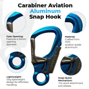 Carabiner Aviation Aluminum Snap Hook