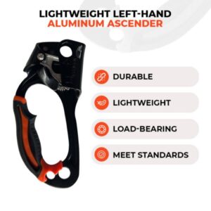 Lightweight Aluminum Left Hand Ascender