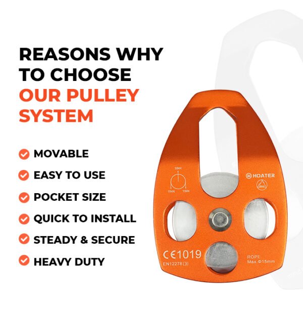 Climbers Rescue Side Swing Aluminium Pulley